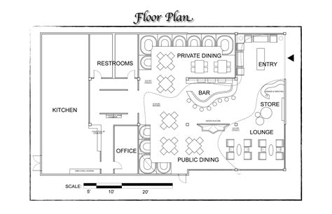 kitchen layout restaurant floor plan design  pictures