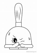 Coloring Pages Shopkins Peta Plunger Kids Printable sketch template
