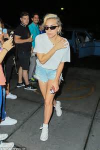 Lady Gaga Wears Tiny Denim Shorts After Watching Dnc At A Bar In Nyc