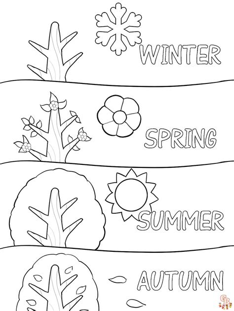seasons coloring pages  preschoolers