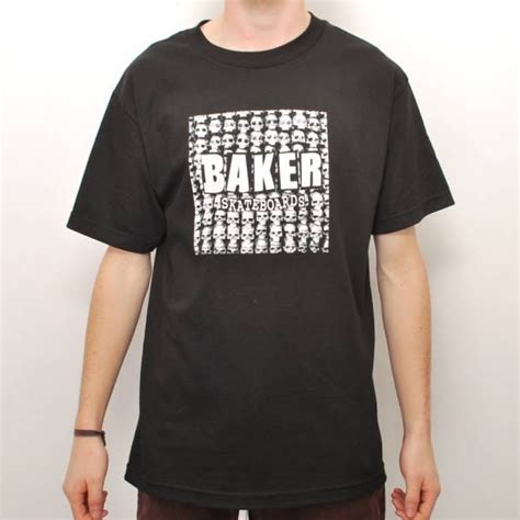 baker skateboards baker brand logo skulls skate t shirt black skate