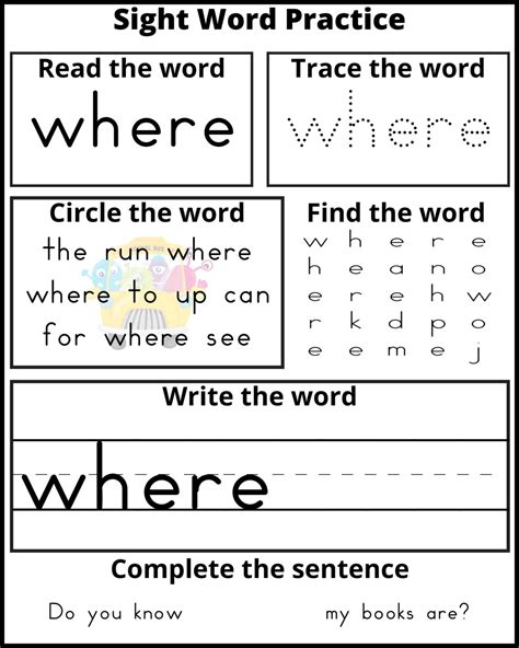 pre  sight words printables printable form templates  letter