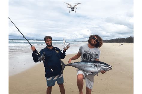 drone fishing bush  beach fishing magazine