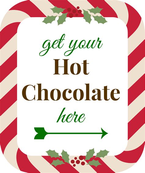 template hot cocoa sign printable