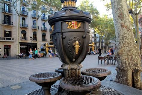 canaletes fountain barcelona font la rambla irbarcelona