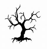 Tree Dead Coloring Scary Pages Sketch Silhouette Drawing Halloween Template Bare Choose Board sketch template