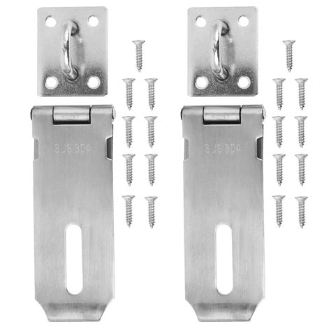 mgaxyff door hasp gate bolt lock pcs padlock hasp stainless steel security door clasp hasp
