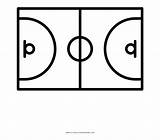 Court Basketball Coloring Pages Clip sketch template