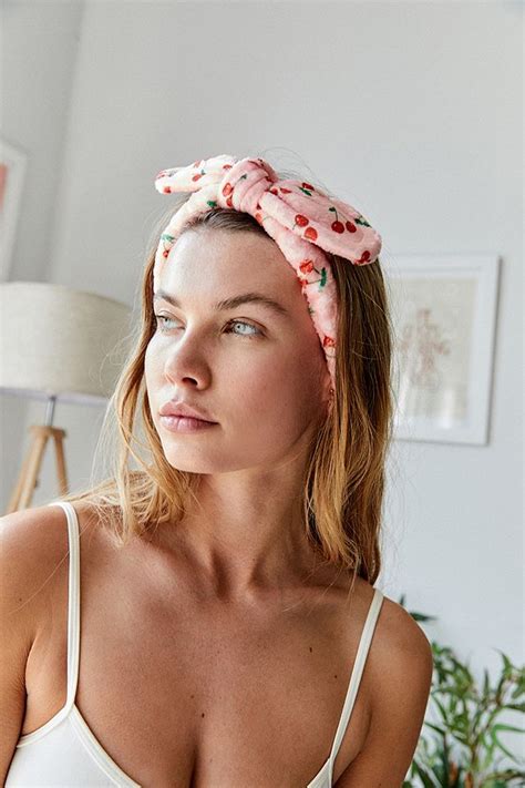 cherry spa day headband urban outfitters uk