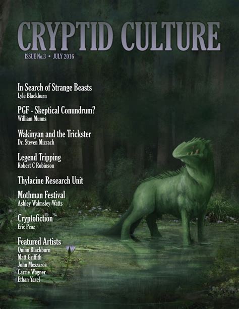 cryptid culture issue 3 by various blurb books