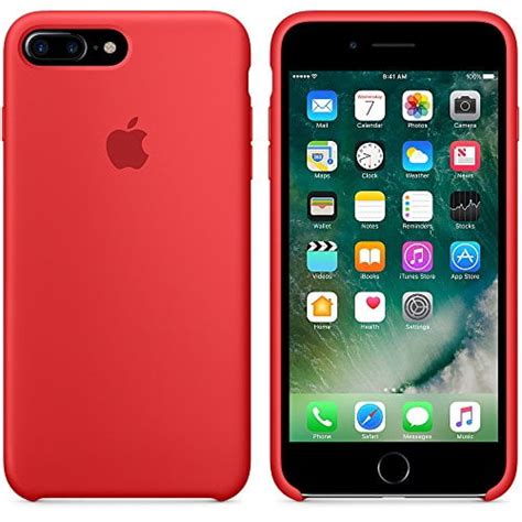 Apple Silicone Case For Iphone 7 Plus Red