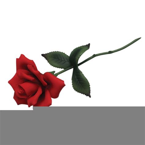 long stem red rose clipart  images  clkercom vector clip art