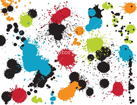 colorful splatters royalty  stock image storyblocks