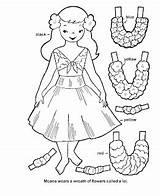 Clothes Dolls Cut Paper There Colouring Mazes Dot sketch template
