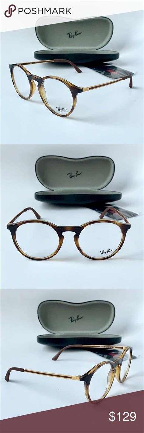 Ray Ban Eyeglasses Round Rx7132 2012 50 Tortoise Eyeglasses For Women