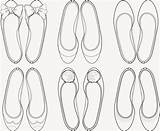 Ballet Coloring Shoes Shoe Flats Drawing Sketches Illustration Pages Fashion Dress Pattern Wednesday Choose Board Fun sketch template