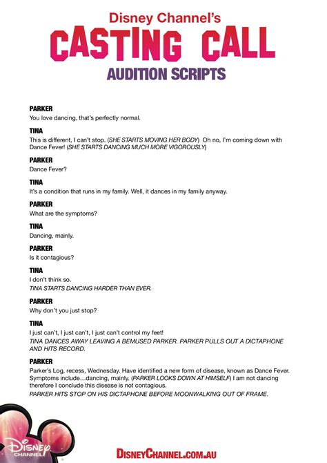 commercial audition scripts