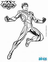 Max Steel Coloring Hellokids Pages sketch template
