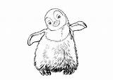 Coloring Pages Happy Feet Kids sketch template