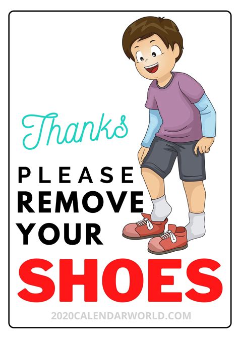 remove  shoes sign printable  printable templates