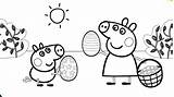 Peppa Pig Swimming Coloring Pages Bubakids sketch template