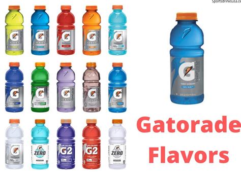 gatorade flavors  sports drinks usa
