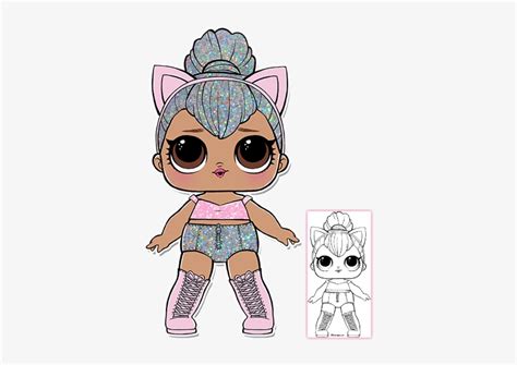 kitty queen coloring page lol surprise doll kitty queen transparent