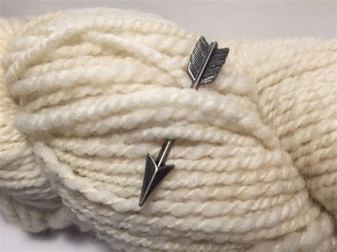 miniature arrow shawl pin antique silver