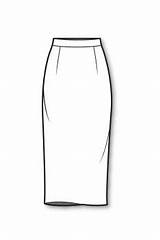 Skirt Pencil Drawings Drawing Line Skirts Fashion High Sketch Flat Sketches Draw Flats Illustrator Denim Waisted Save Kennedy Saran Williams sketch template