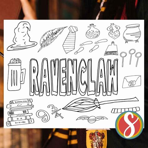 ravenclaw coloring pages stevie doodles