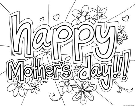 print  happy mothers day grandma coloring page  kids mothers