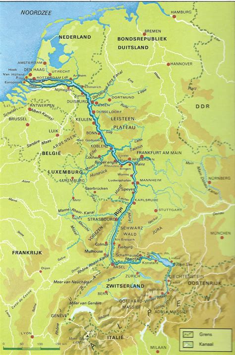 zien en weten rijn rivier  west europa