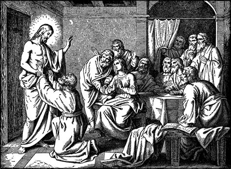 jesus appears  eleven   disciples clipart