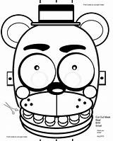 Freddy Fnaf Birthday Puppet Freddys Colorir Imprimir Mascaras Favors Kaleb 8x11 Pdfs Maske Máscara Masque Dessin sketch template
