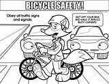 Safety Coloring Pages Bicycle Signs Drawing Colouring Street Elementary Color Resolution Print Printable Medium Getdrawings Getcolorings sketch template