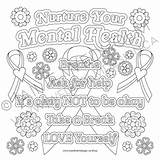 Mental Health Coloring Pages Adults Ca Colouring Source sketch template
