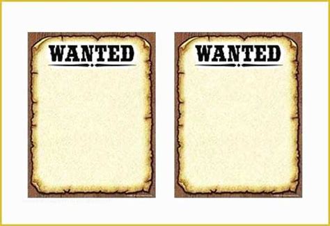 free wanted poster template of 18 western wanted poster templates free