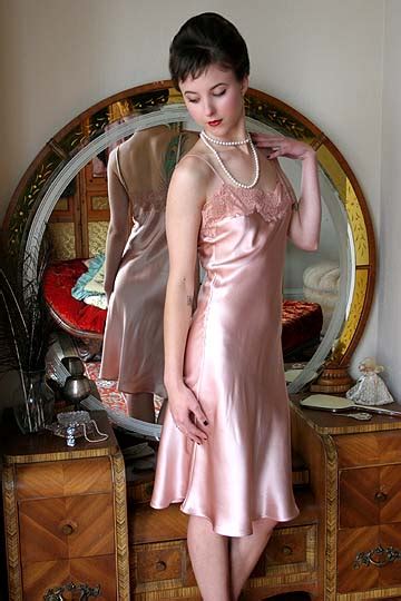 mary green ‘midnight in satin pink silk slip 132 00