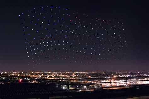 intel drones perform light show   super bowl halftime