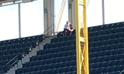 fans caught having sex at indians game larry brown sports