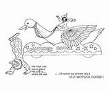 Goose Coloring Mother Pages Rhymes Nursery Kids Printable Comments sketch template