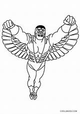 Falcon Superheld Malvorlagen Ausdrucken Cool2bkids sketch template
