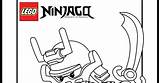 Ninjago Coloring Pages Lego Samurai Kai Team sketch template