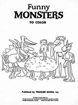 Coloring Funny Monsters Book 1965 Books Pages sketch template