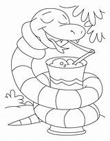 Coloring Snake Pages Boa Constrictor Anaconda Printable Loving Ice Cream Garter Colouring Kids Color Snakes Preschoolers Getcolorings Visit Comments sketch template