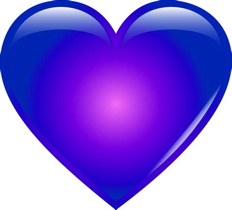 clipart blue heart