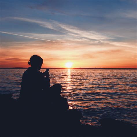 Free Images Beach Sea Coast Ocean Horizon Silhouette Person