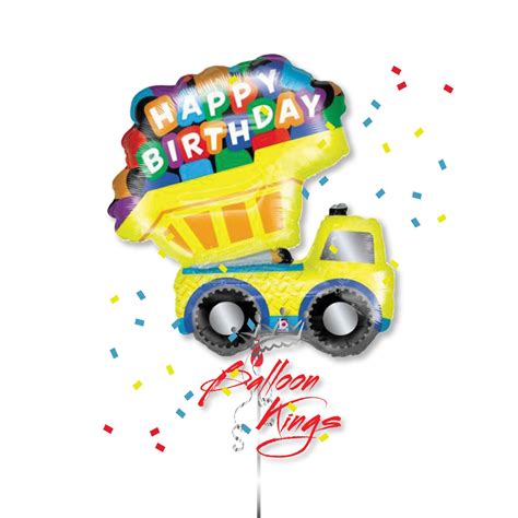 happy birthday truck balloon kings