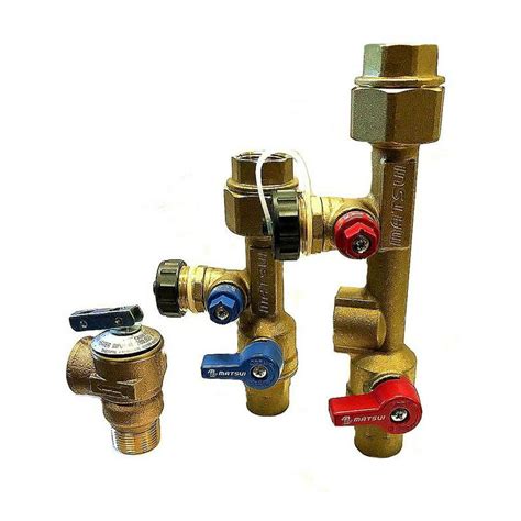 matsui    isolation valve kit  pressure relief valve  tankless water heater