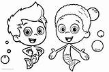 Bubble Coloring Guppies Pages Gil Goby Printable Kids Color Adults sketch template